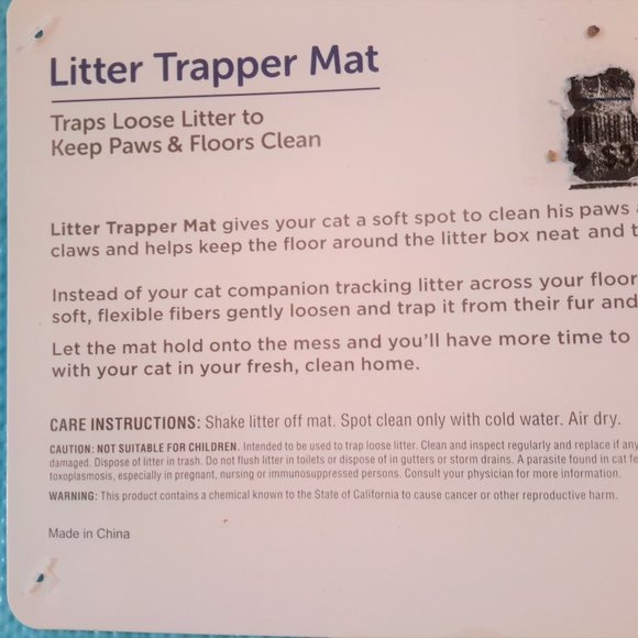 SOLD SOLD SOLD OUT Cat Litter Box Matt - Pet Food Bowl Matt PAW DESIGN - Picture 7 of 7